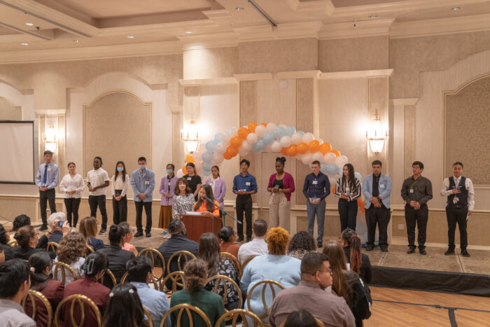 volunteers at maimonides summer youth program ceremony 