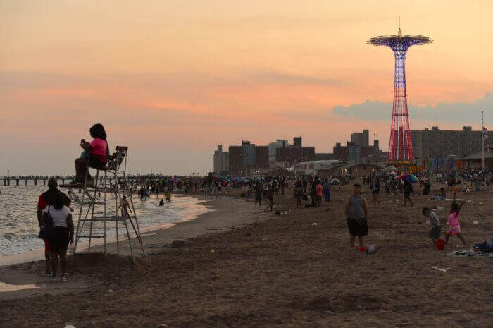 coney island lifeguard on beach