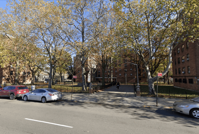 The entrance to Sheepshead-Nostrand Houses where the Jul.29 shooting occurred