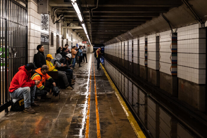 flood in subway after rain