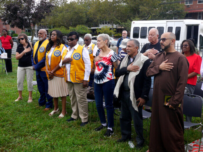 people at 9/11 vigil in canarsie