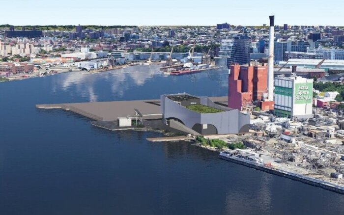 rendering of brooklyn clean energy hub