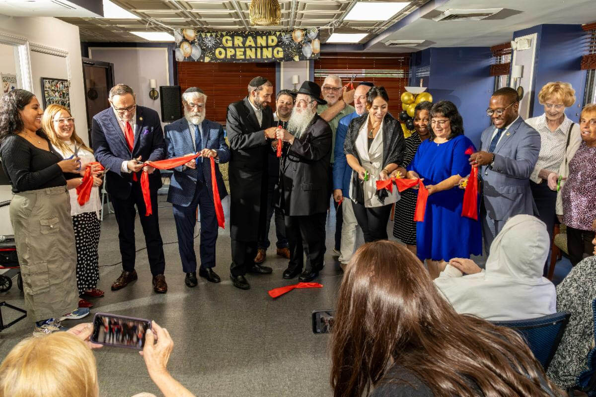ribbon-cutting at kings highway older adult center