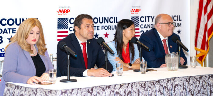 candidates at political forum