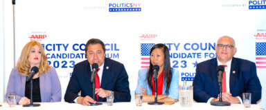 candidates at political forum