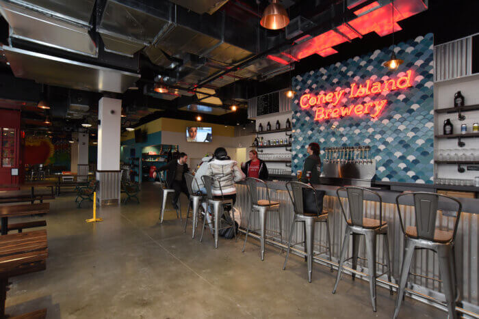 inside of coney island brewery