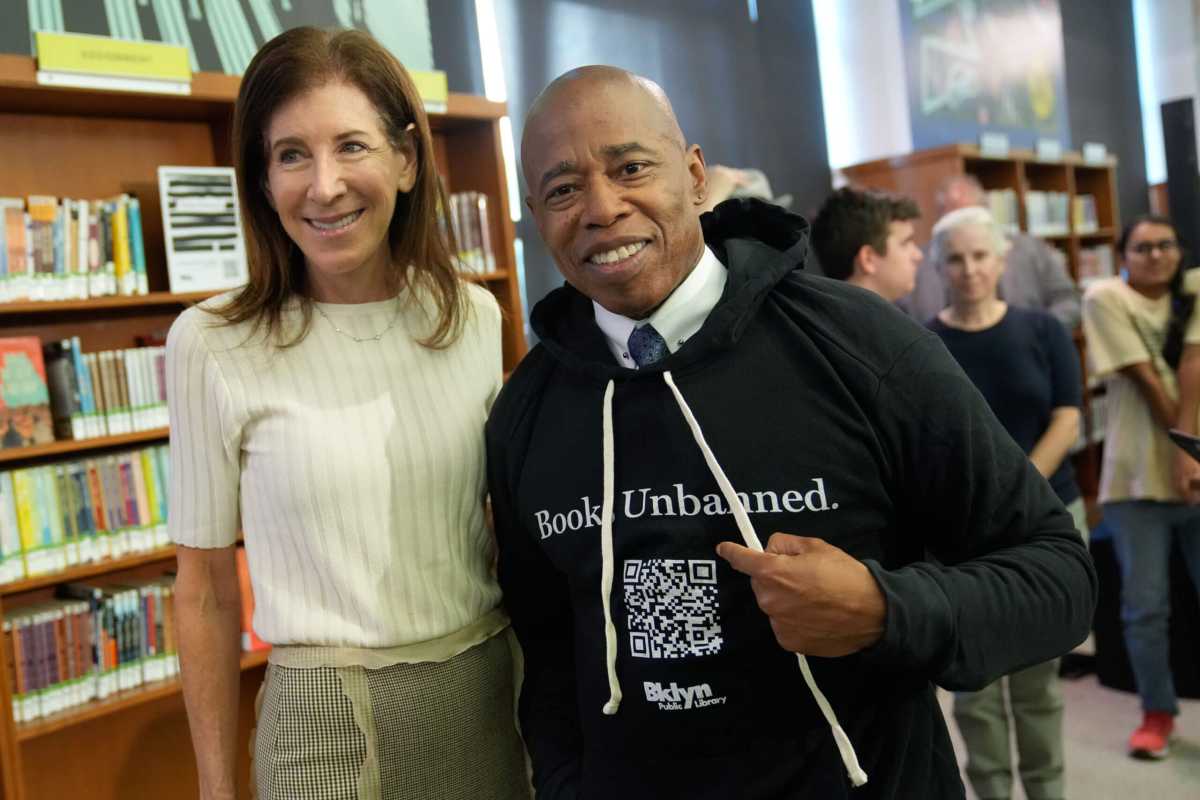 adams and president of brooklyn public library
