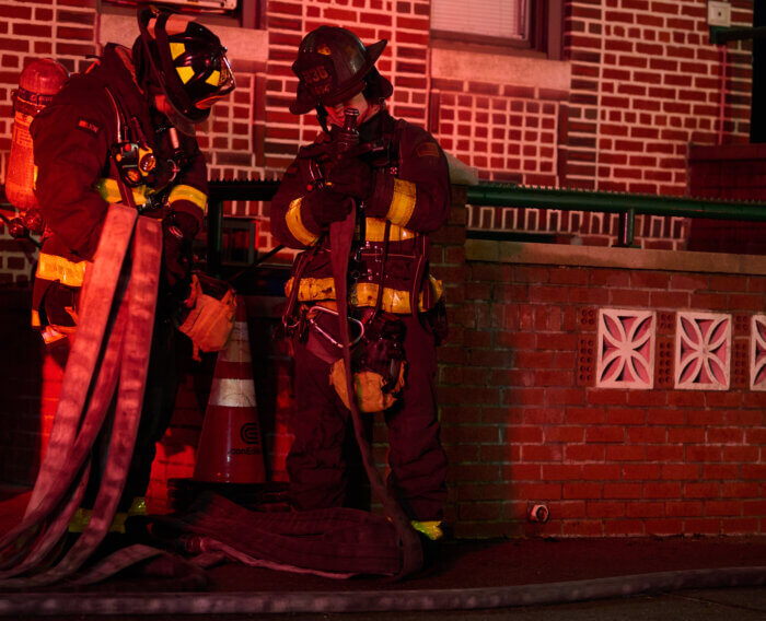 firefighters at east new york fire