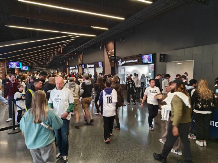 Barclays Center during Nets half time