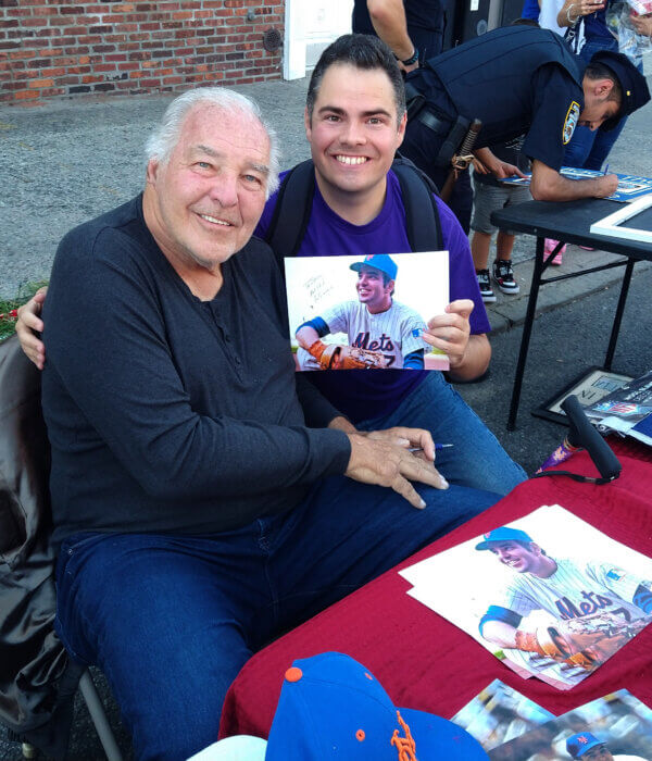 Former Mets player, Ed Kranepool, came out to enjoy the games and signed autographs.
