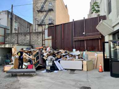 damage from the storm at arts gowanus