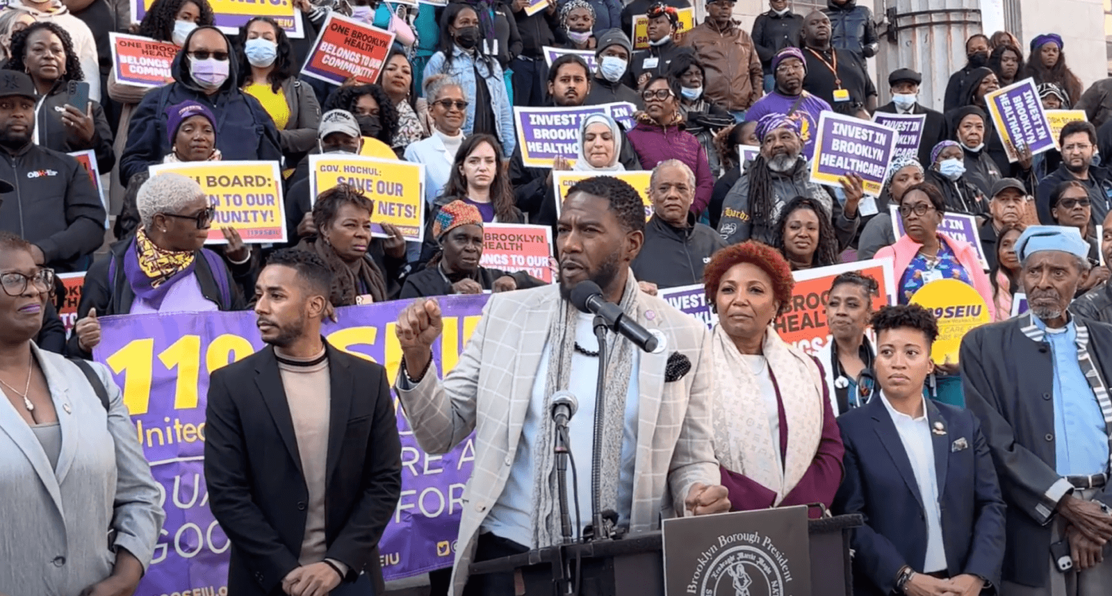 Healthcare workers, Brooklyn pols demand accountability after One