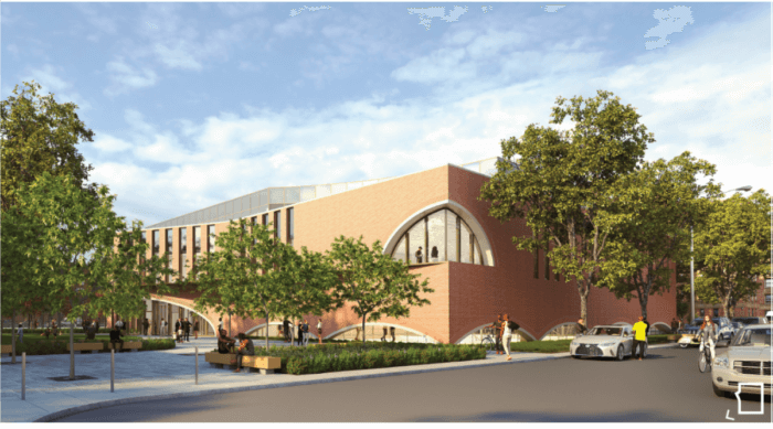 Artist rendering of new Shirley Chisholm Recreation Center in East Flatbush.