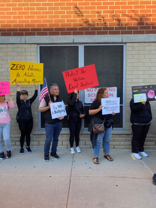 rally in bensonhurst for Timothy Lei