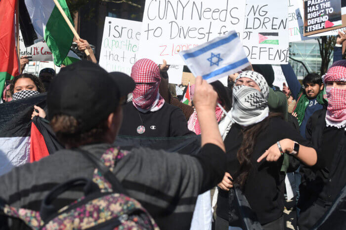 inna vernikov brooklyn college protest