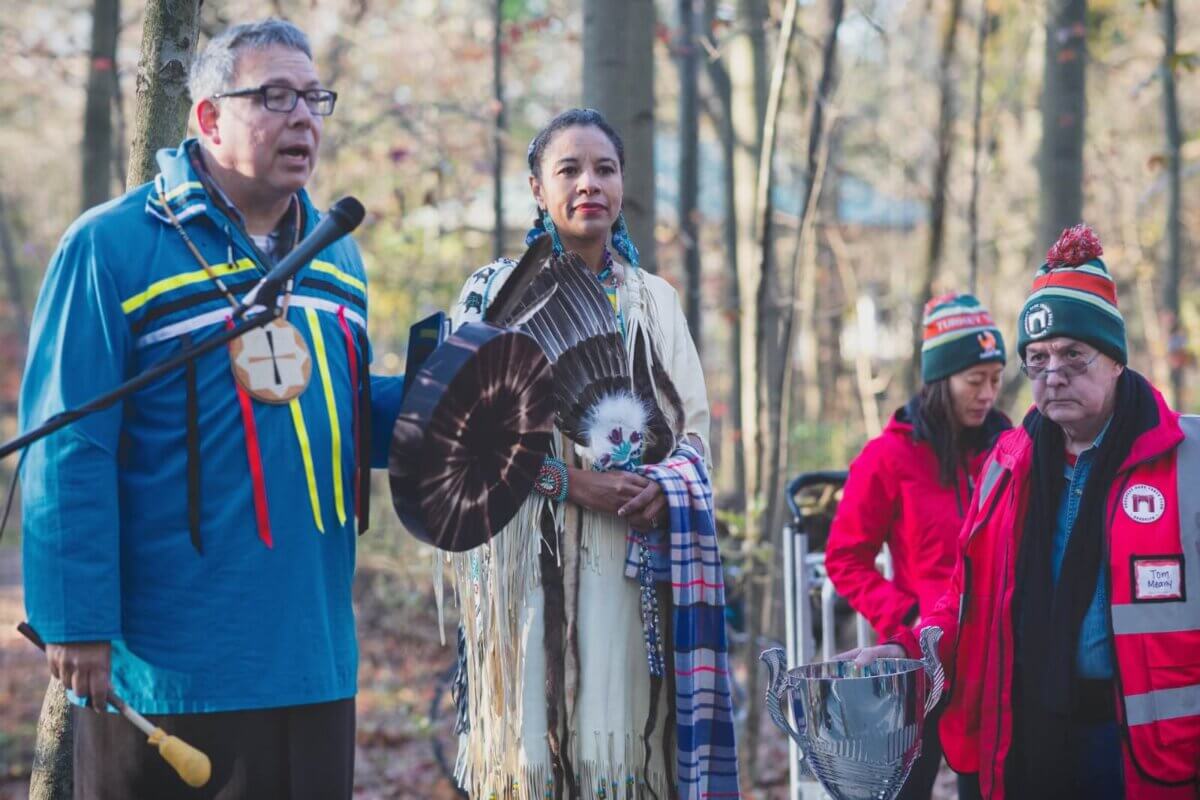 people at turkey trot race for reconciliation