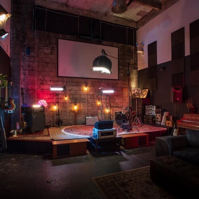 Unit J is a loft turned into a theater