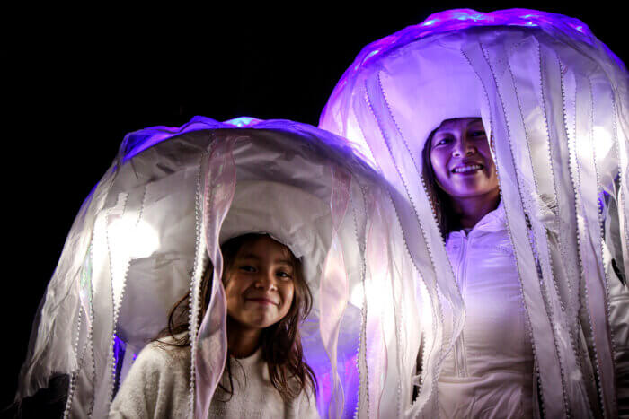 jellyfish family at Halloween Parade