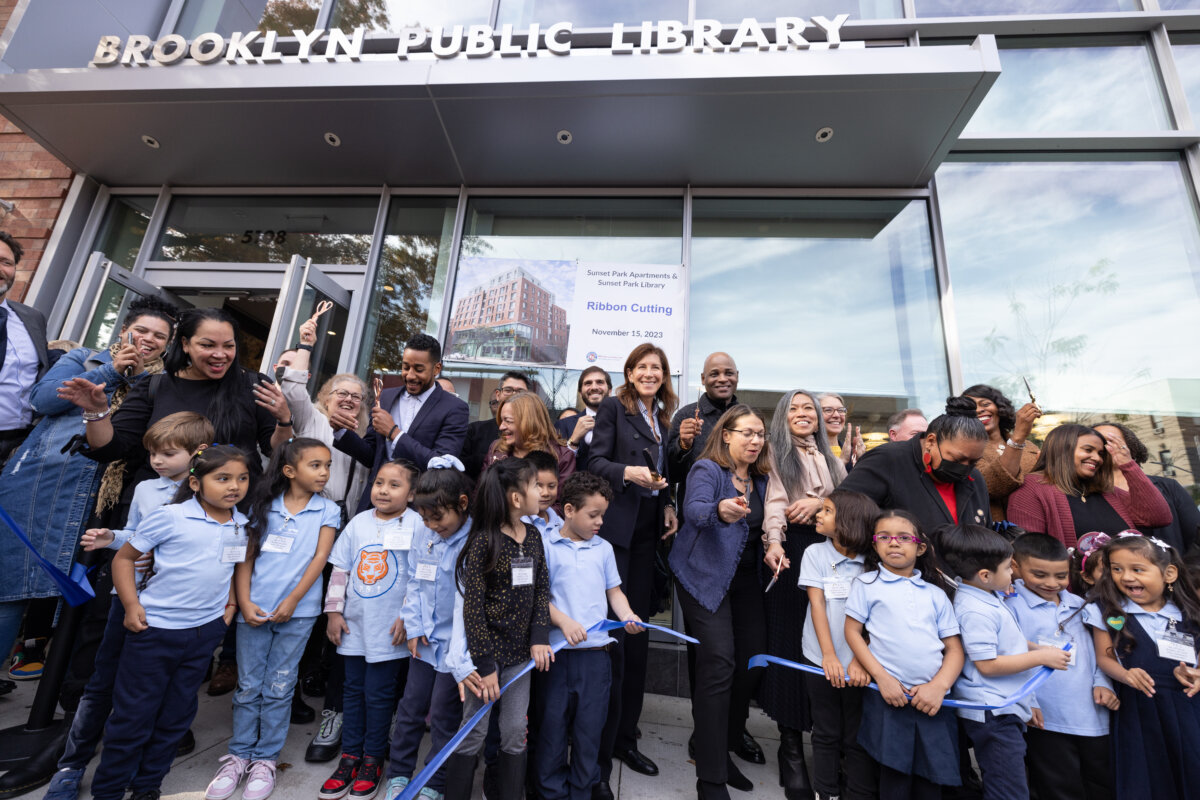 opening of sunset park library