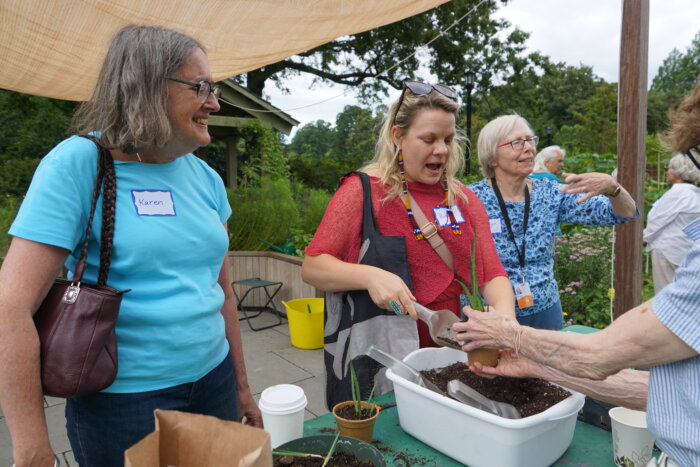 people at brooklyn botanic garden memory program