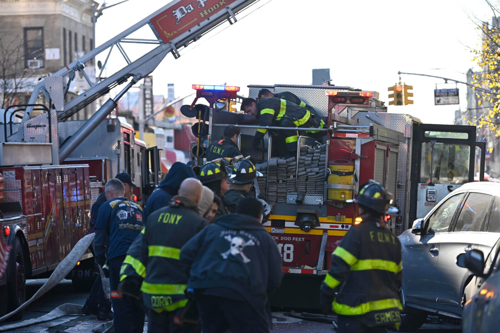 Fire breaks out in East Flatbush apartment building with record of code