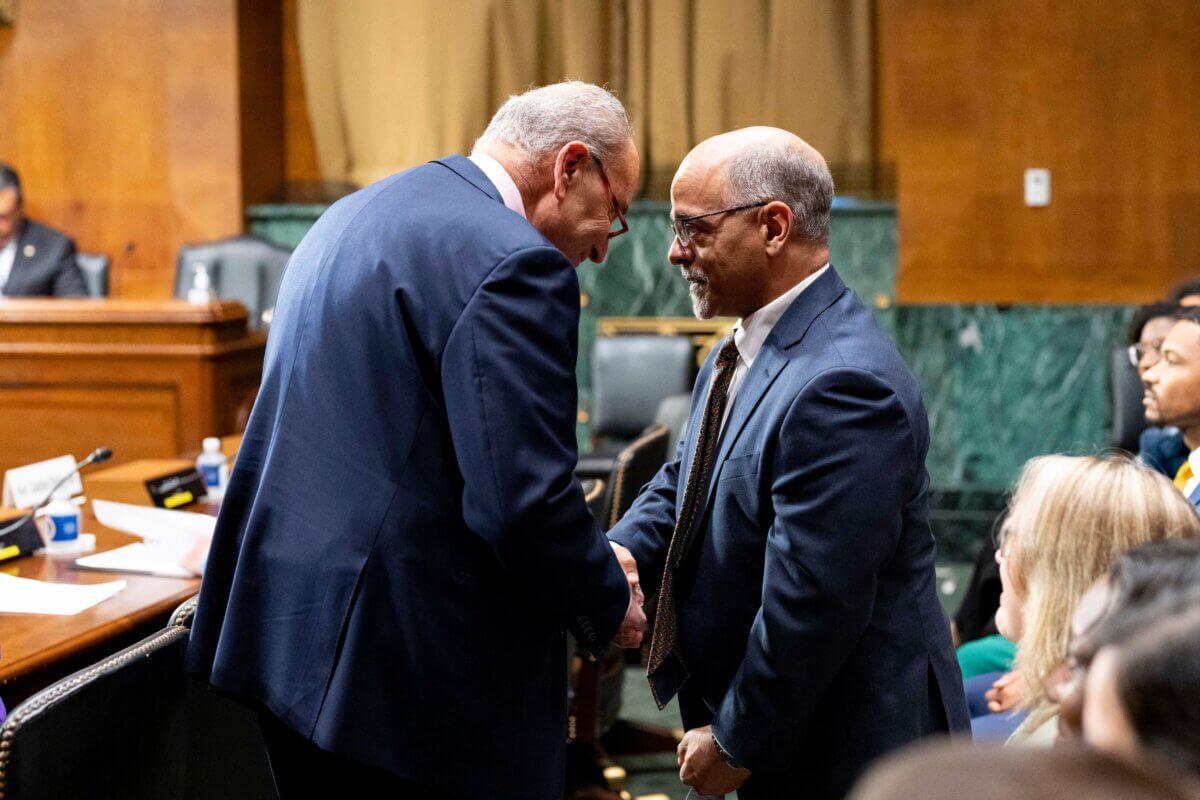 Ramon Reyes with chuck schumer