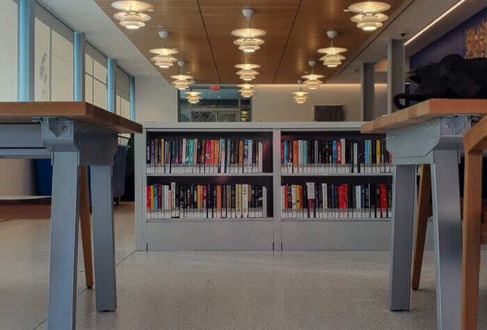 books inside sunset park library