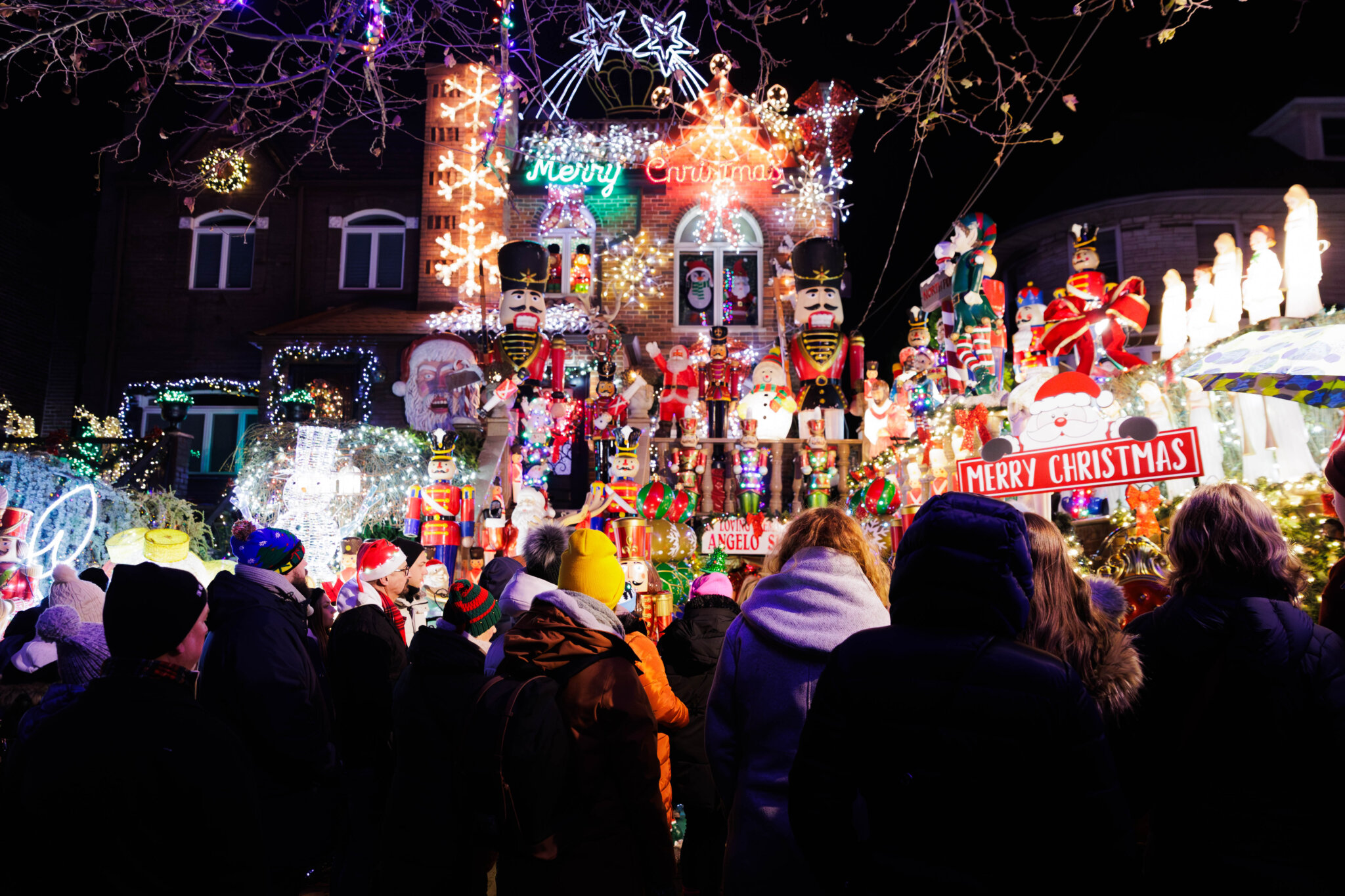 Silver lanes aglow Dyker Heights Christmas Lights dazzle southern