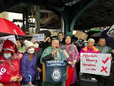 gravesend homeless shelter protest