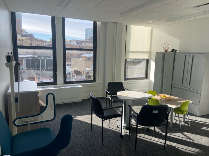 A room in the new JCCA mental health and preventive care clinic in Downtown Brooklyn.