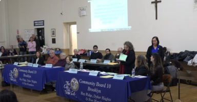Community Board 10 zoning meeting