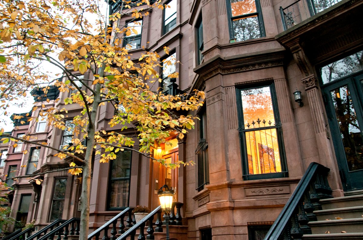 Residential buildings in Brooklyn borough, New York City