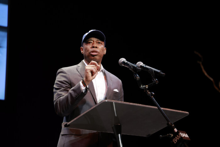 Mayor of New York City Eric Adams speaks on stage during 38th Annual Brooklyn Tribute To Dr. Martin Luther King, Jr. at BAM Howard Gilman Opera House on January 15, 2024 in New York City.