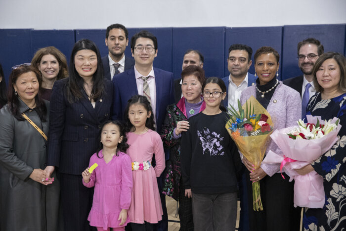 susan zhuang with group at inauguration