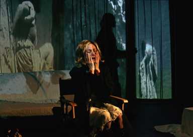woman on stage in leni's last lament