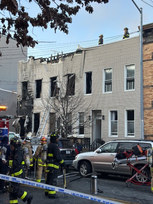 apartment fire on Kingsland Avenue