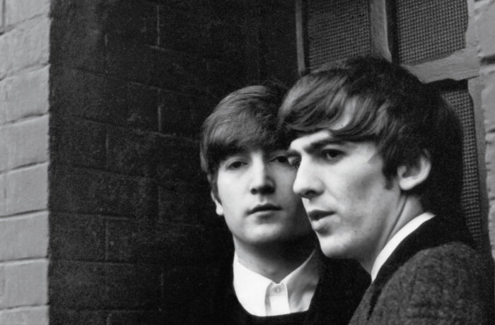 john lennon and george harrison photo the brooklyn museum