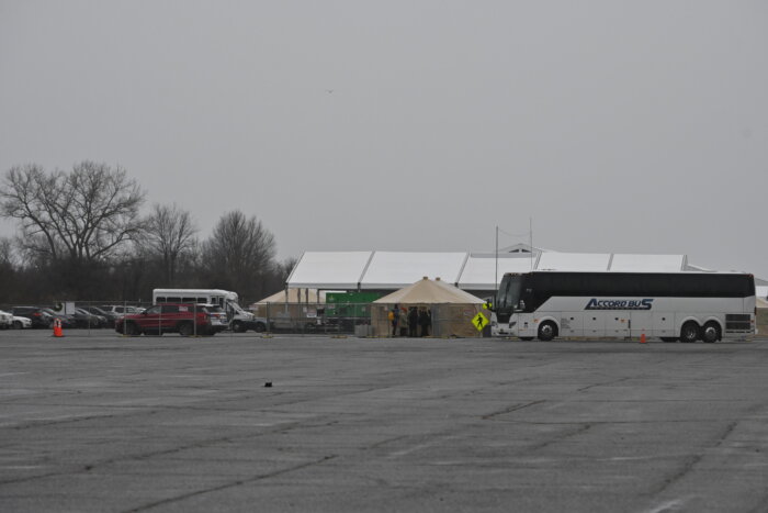 Migrants evacuated from Floyd Bennett Field shelter ahead of storm 1