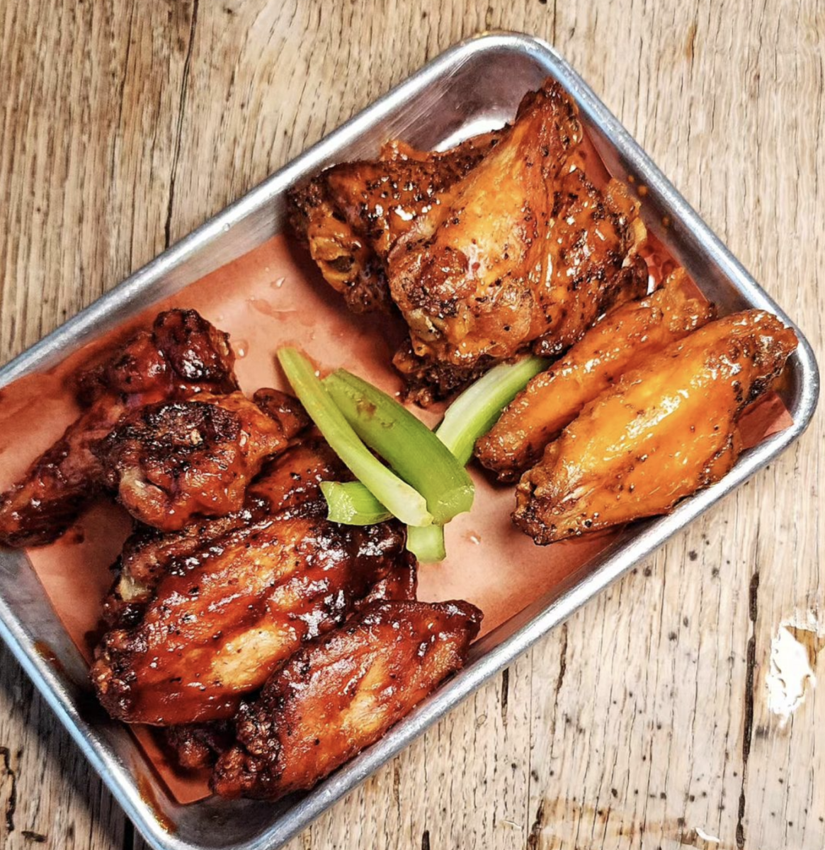 Brooklyn celebrates NYC restaurant week - Morgan's BBQ chicken wings.