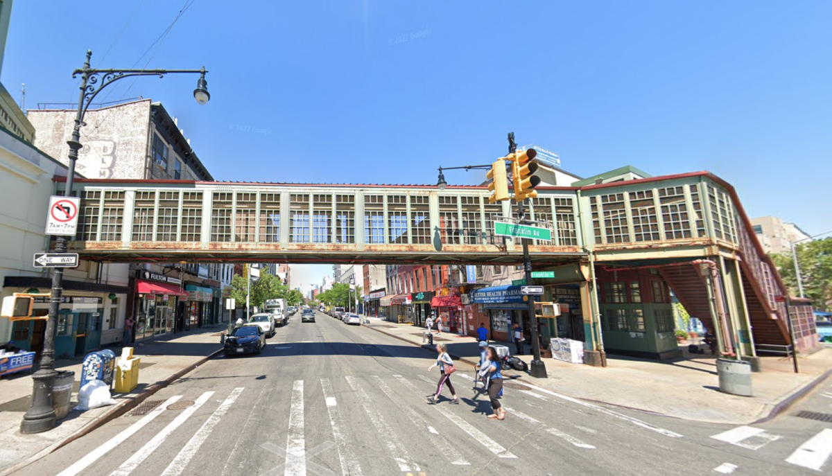 franklin avenue station in bedford-stuyvesant