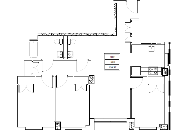floorplan for affordable apartment 