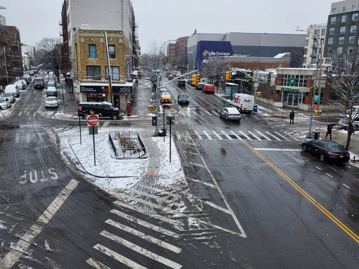 snowstorm in brooklyn