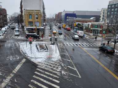 snowstorm in brooklyn