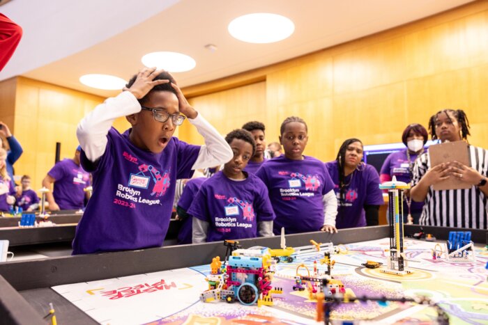 Kings Bay Library wins Brooklyn Robotics League championship