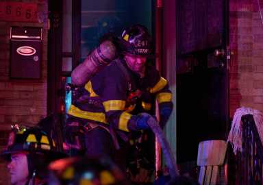 firefighter in sunset park