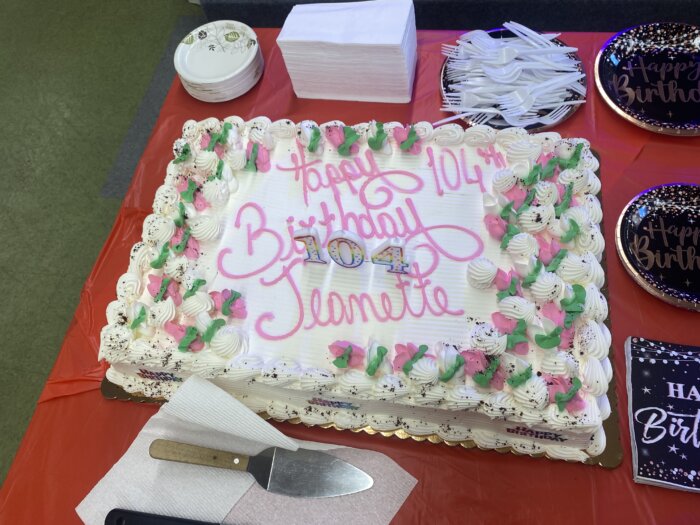 104th birthday cake in coney island