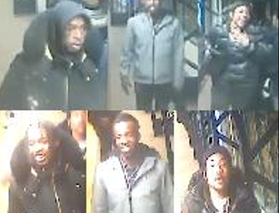 Three individuals wanted by NYPD in connection to a subway station robbery.