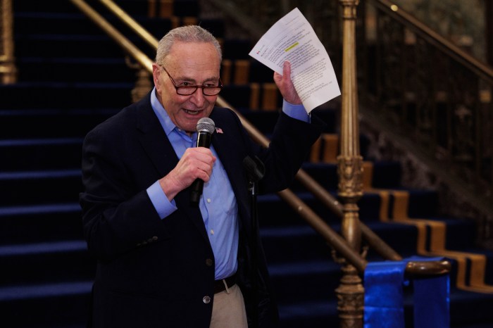 Sen. Chuck Schumer spoke during the grand opening recalling his visits to the center when it used to be a movie theatre.