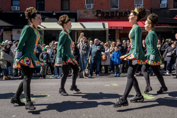 Irish dancers at St. Patrick's day parade