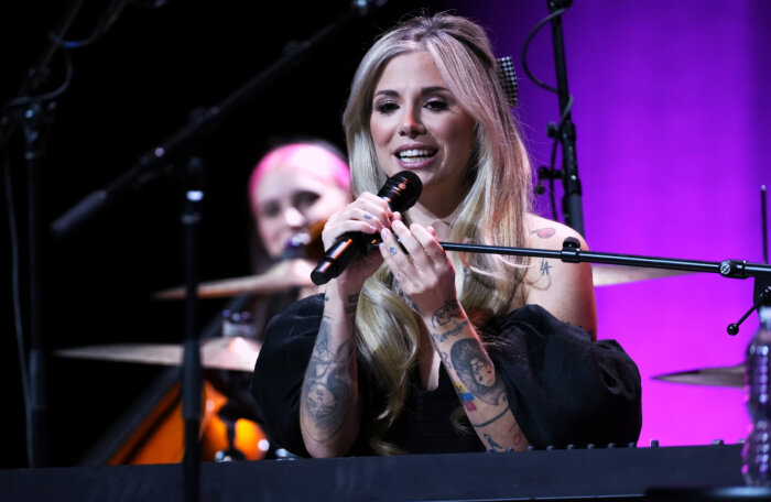 Christina Perri performs onstage during Audacy's Leading Ladies 2024 concert